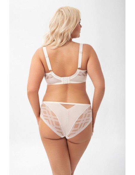 Gorsenia K898 Estelle women's high-waisted briefs cream