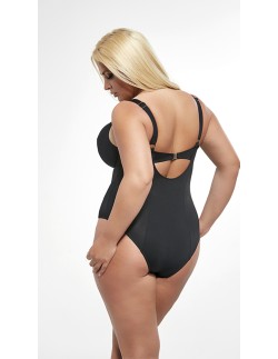 Strój kąpielowy jednoczęściowy miękki Krisline Beach czarny  2
