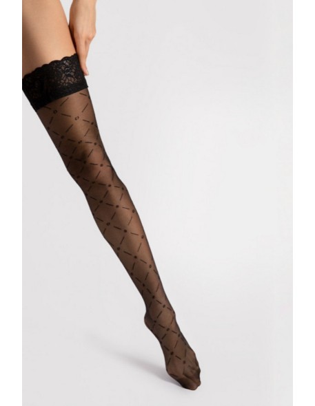 Enchante - pończochy samonośne 20 den Fiore