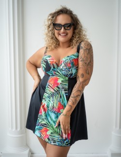 Tankini Krisline Jungle, sukienka kąpielowa na duży biust