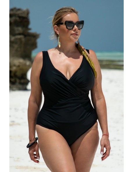 Swimsuit piece black modeling 502/05