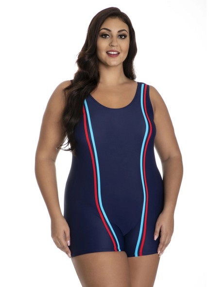 One-piece swimsuit with shorts 608/02