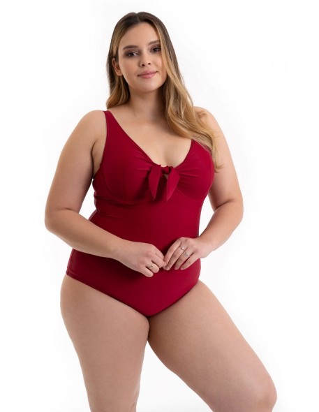 Swimsuit piece with fiszbinami red 616/04