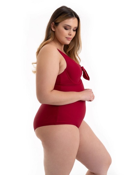 Swimsuit piece with fiszbinami red 616/04