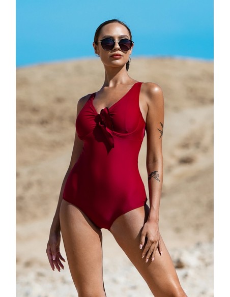Swimsuit piece with fiszbinami red 616/04