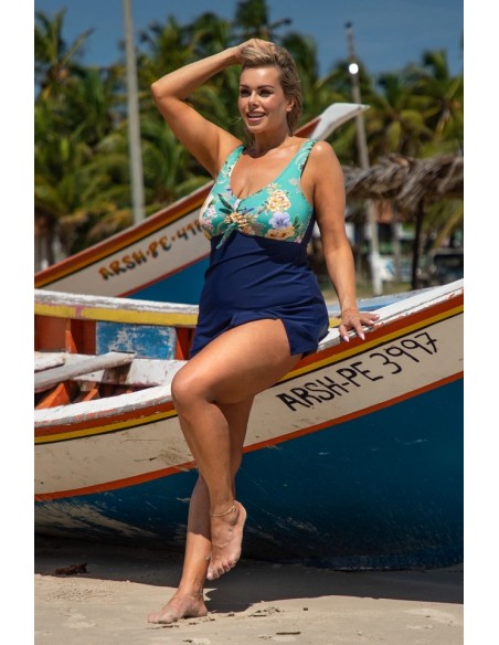 Strój kąpielowy jednoczęściowy z sukienką 5/31