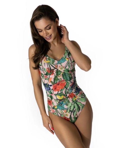Piece swimsuit with marszczeniami na brzuchu 542/04