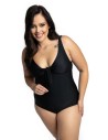 Black one-piece swimsuit 616/01