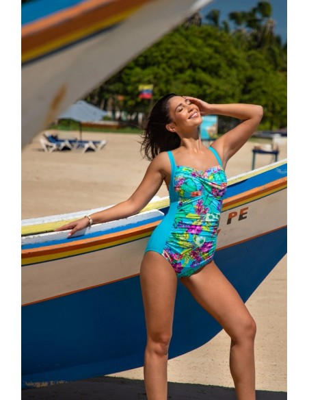Slimming swimsuit piece with marszczeniem 508/46