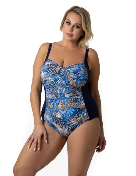 One-piece swimsuit with ruching shaping 508/43