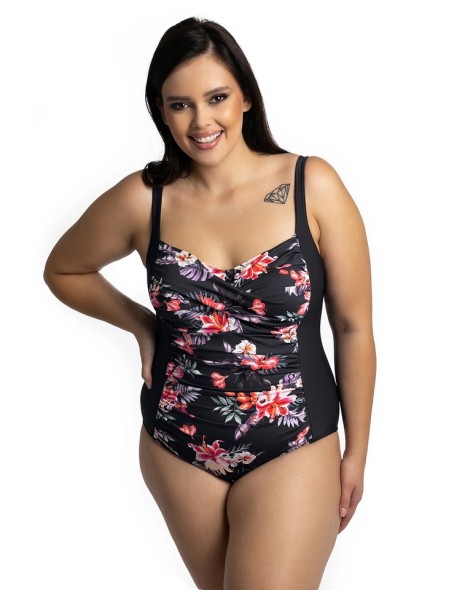 Shaping one-piece swimsuit with padded cups 508/40