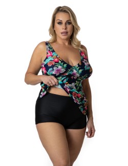 Tankini plus size z szortami kostium kąpielowy 3/36