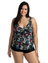 Tankini damskie z szortami strój kąpielowy 3/29