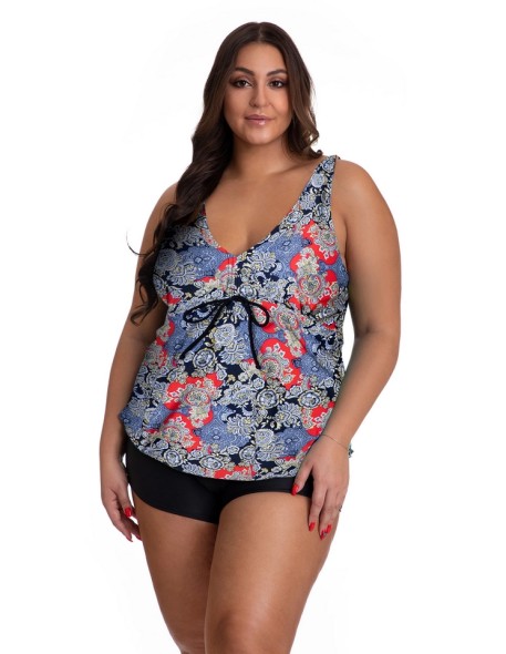 Women's two-piece tankini with shorts, swimsuit 3/19