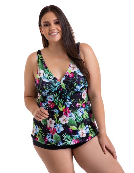 Tankini swimsuit with shorts 3/24