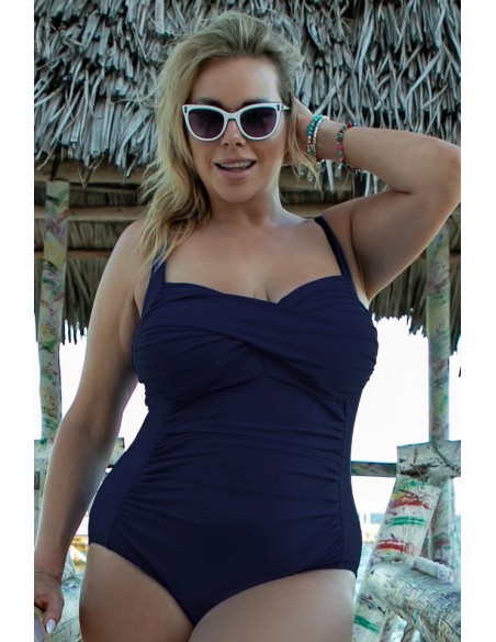 Slimming swimsuit piece marszczony 507/02