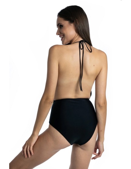 Piece swimsuit with głębokim neckline 423/03
