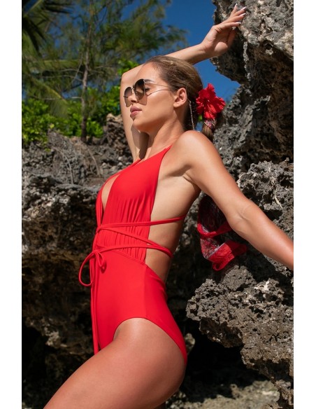 Piece swimsuit wiązany na wiele sposobów 422/02