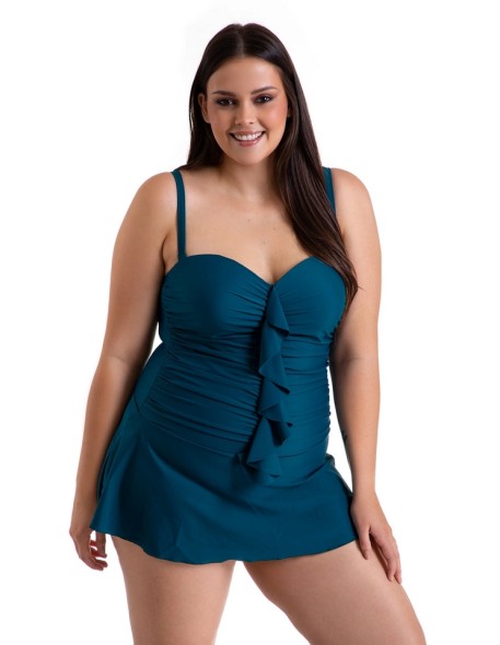 One-piece swimsuit with swim dress 509/07
