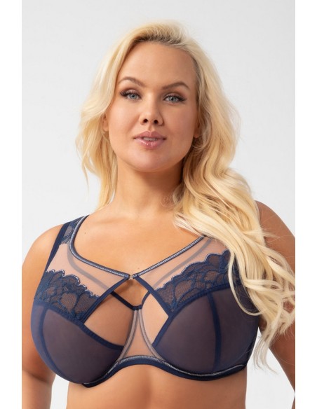 Biustonosz miękki saanvi k758/1 granatowy Gorsenia