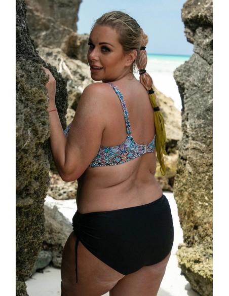 Dwuczęściowy kostium kąpielowy plus size modelujący 615/44