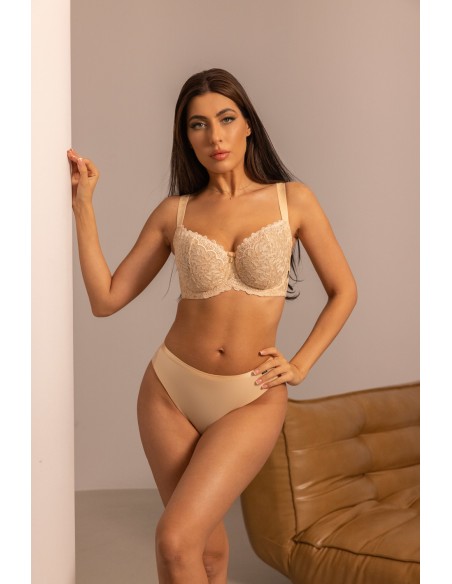 Biustonosz miękki Krisline Betty half cup beżowy 