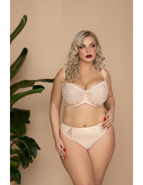 Biustonosz miękki Krisline Betty half cup beżowy 