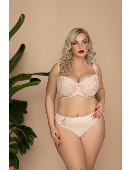 Biustonosz miękki Krisline Betty half cup beżowy 