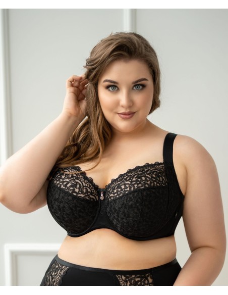 Biustonosz miękki Krisline Betty full cup czarny 