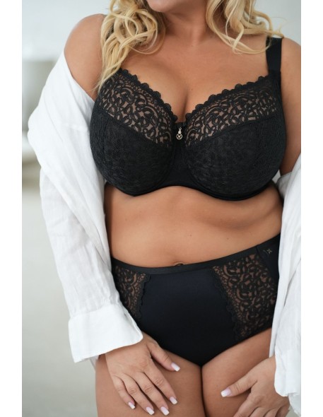 Biustonosz miękki Krisline Betty full cup czarny 