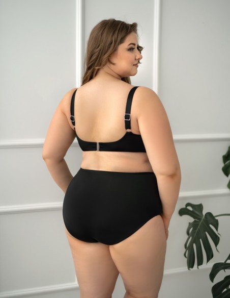 Figi kąpielowe z wysokim stanem Krisline Beach czarne 