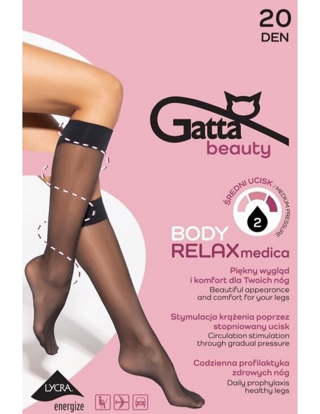Relaxmedica 20 den podkolanówki Gatta