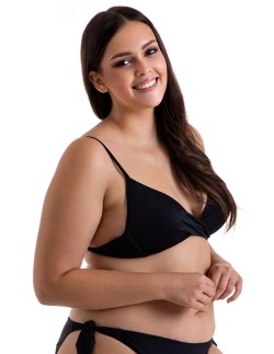 Kostium kąpielowy biustonosz push-up, czarny 196B/05