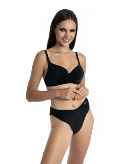 Czarne majtki kąpielowe z wysokim stanem 272/05