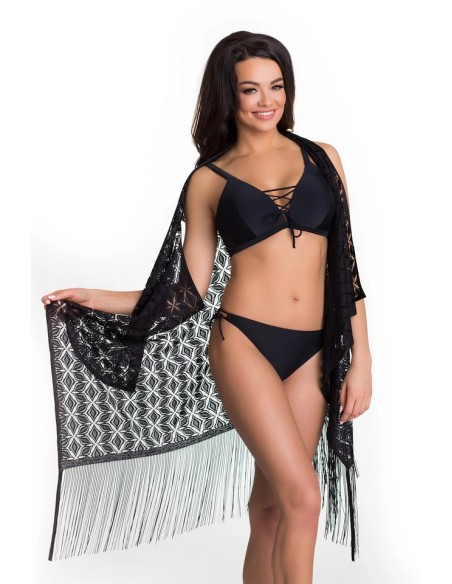 Bedspread plażowa black with frędzlami 213/03