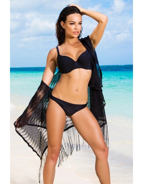 Bedspread plażowa black with frędzlami 213/03