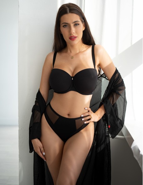 Biustonosz bardotka Krisline Fortuna mhm czarny...