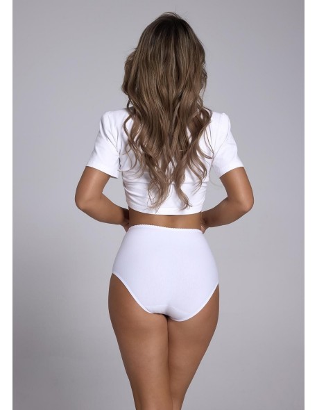 Figi damskie koronkowe z wysokim stanem Wol-Bar...