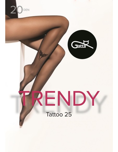 Tattoo - 25 tights mat 20 den Gatta