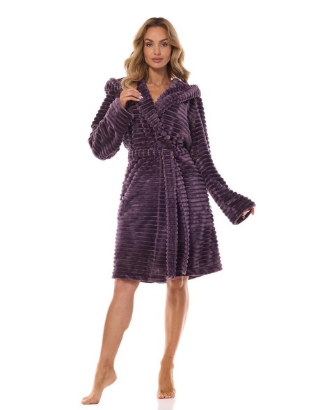 Szlafrok damski ciepły L&L Robin 2416, z...