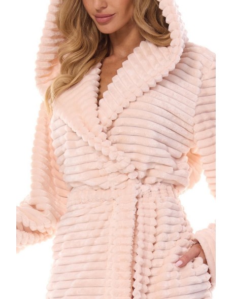 Szlafrok damski ciepły L&L Robin 2416, z...