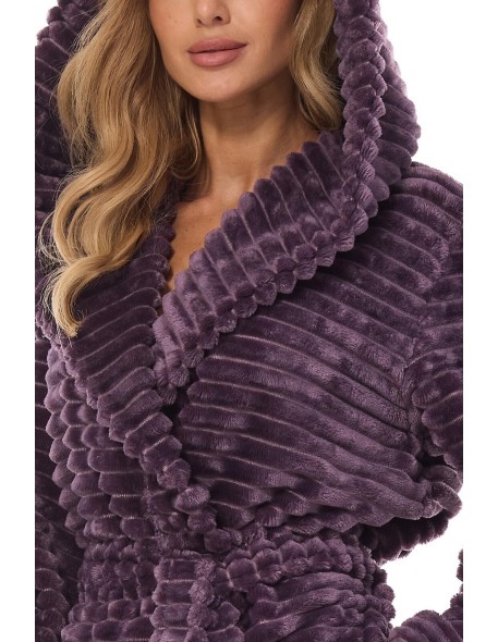 Szlafrok damski ciepły L&L Robin 2416, z...