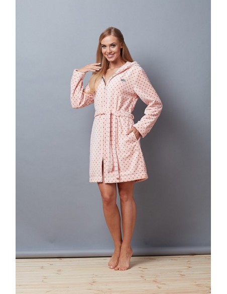 Bathrobe ladies' short with hood L&L 7119