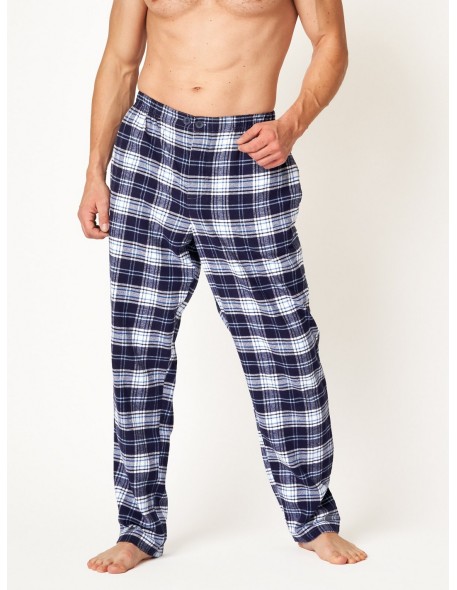 Pajamas trousers in kratę men's Key MHT 412