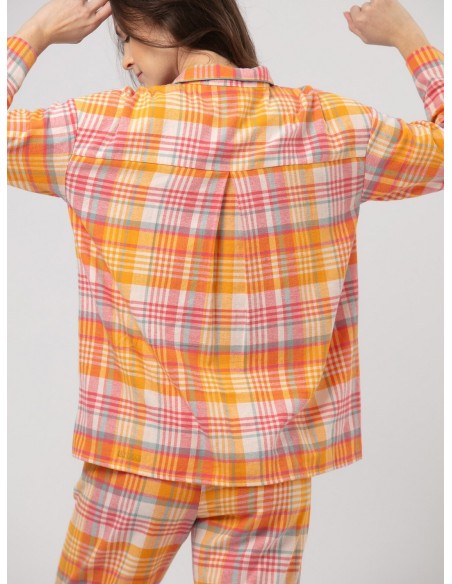 Pajamas in kratę women's rozpinana Key LNS 473