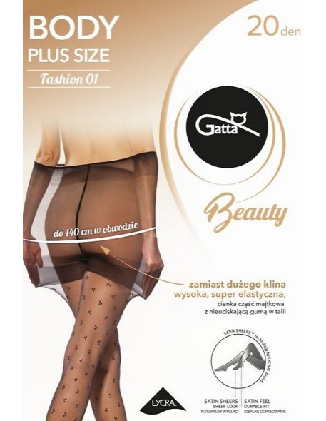 Body plus size fashion- 01 tights patterned Gatta