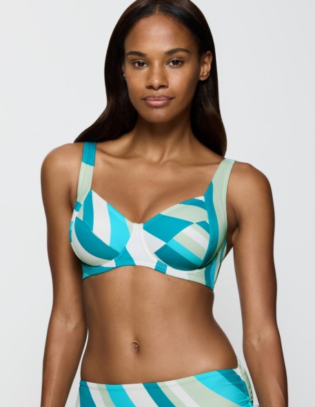 Biustonosz kąpielowy minimizer Triumph Summer Mix & Match W 01 Pt blue