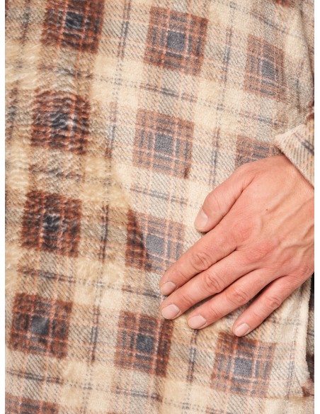 Szlafrok męski Key MGL 402, komfortowy i stylowy na chłodne wieczory