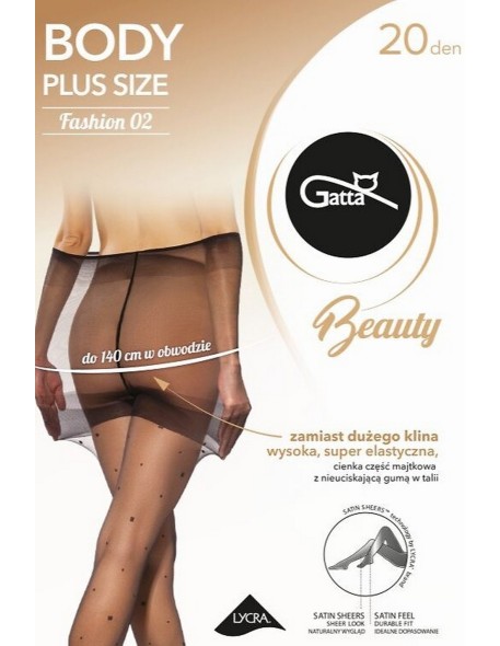 Body plus size fashion- 02 tights patterned Gatta