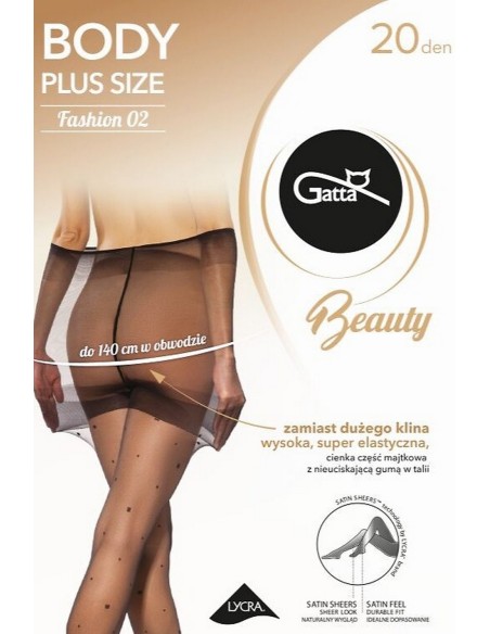 Body plus size fashion- 02 tights patterned Gatta
